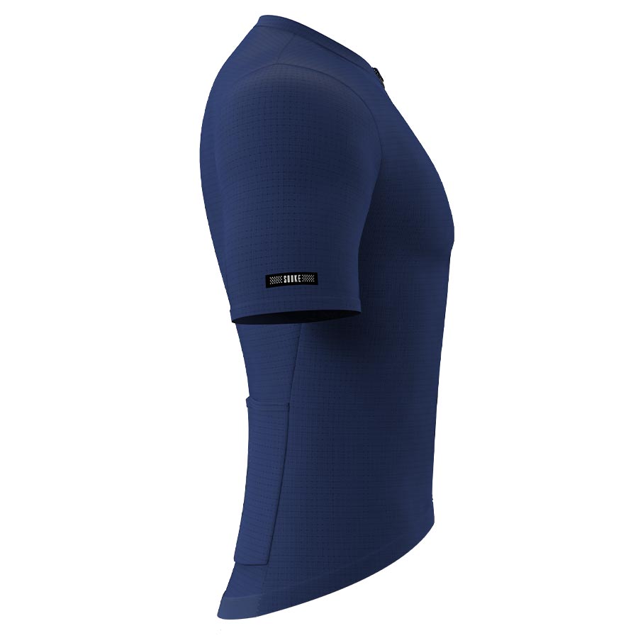 Souke Men's Light Weight Quick Dry Cycling Jersey Pro, with 3 Rear Pockets - CS1101 - Dark Blue Souke, Soukesports, Cycling Jersey, Bike Jersey, Men's Cycling Jersey, Men's Bike Jersey, Men's Light Weight Jersey, CS1101 Dark Blue Jersey