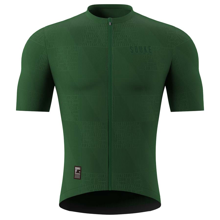 Souke Short Sleeve Cycling Jersey for Men - CS1103 - GREEN (4) SOUKE, SOUKE SPORTS, GREEN, CS1103, MEN'S, CYCLING JERSEY,SUMMER,Men's Cycling SSL Jersey, HI RACE, QUICK DRY