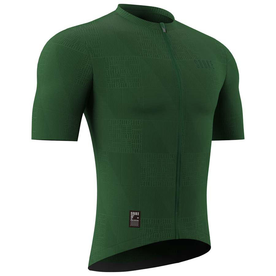 Souke Short Sleeve Cycling Jersey for Men - CS1103 - GREEN (5) SOUKE, SOUKE SPORTS, GREEN, CS1103, MEN'S, CYCLING JERSEY,SUMMER,Men's Cycling SSL Jersey, HI RACE, QUICK DRY