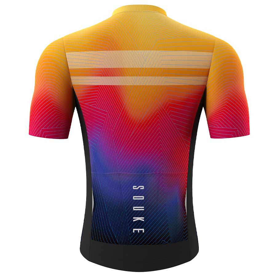 Souke Short Sleeve Cycling Jersey for Men - CS1104 - ORANGE SOUKE, SOUKE SPORTS, WHITE, CS1104, MEN'S, CYCLING JERSEY,SUMMER,Men's Cycling SSL Jersey.