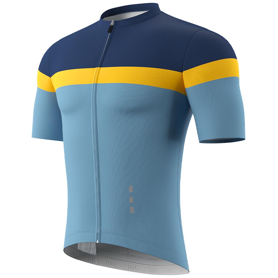 SOUKE, SOUKE SPORTS, DARK, DARK BLUE, BLUE, LIGHT BLUE, CS1106, MEN'S, CYCLING JERSEY,SUMMER,Men's Cycling SSL Jersey.