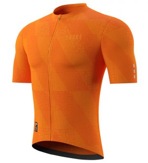 Souke Men's Hi Race Quick Dry Biker Short Sleeve Cycling Jersey, Extreme Comfort, CS1103 - Orange
