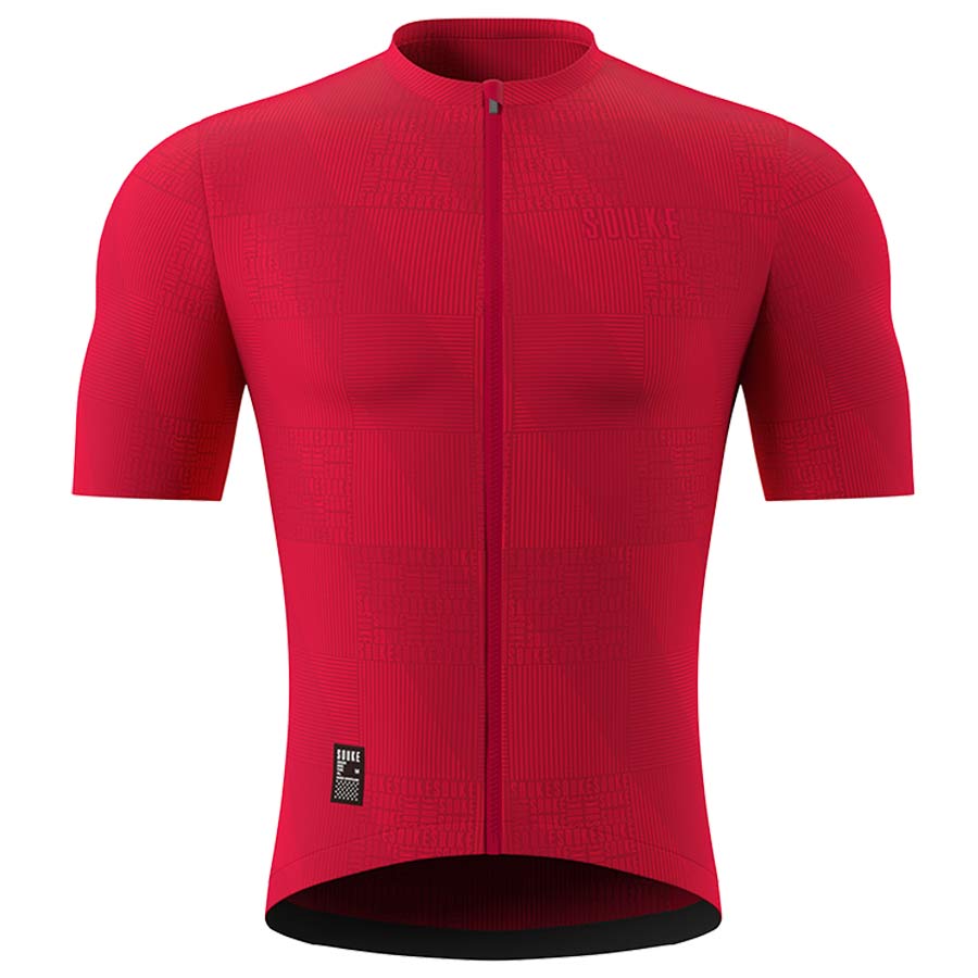 Souke Men's Hi Race Quick Dry Cycling Jersey, Extreme Comfort, CS1103 - Red (4) SOUKE, SOUKE SPORTS, RED, CS1103, MEN'S, CYCLING JERSEY PRO, SUMMER,Men's Cycling SSL Jersey, QUICK DRY, with 3 Rear Pockets, TOP, BIKER SHORT, EXTREME COMFORT, HIGH VISIABLE.