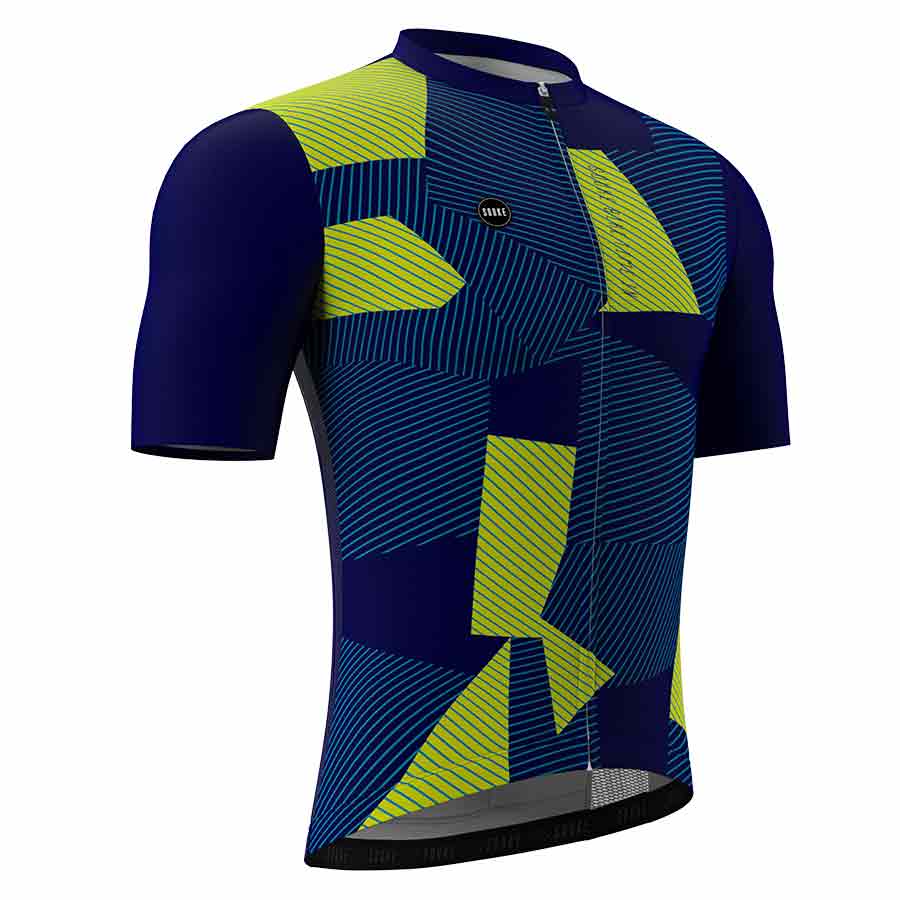 Souke Men's Hi Race Quick Dry Short Sleeve Cycling Jersey, Extreme Comfort, CS1107 - Blue-left Souke, Soukesports, Cycling Jersey, Cycling Shorts, Bike shorts, Men's Cycling Shorts, Cycling Jersey- CS1107 - Blue