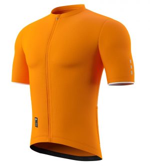 Souke Men's High Visible Pro Team Race Fit High Visible Cycling Jersey-CS1105-Orange