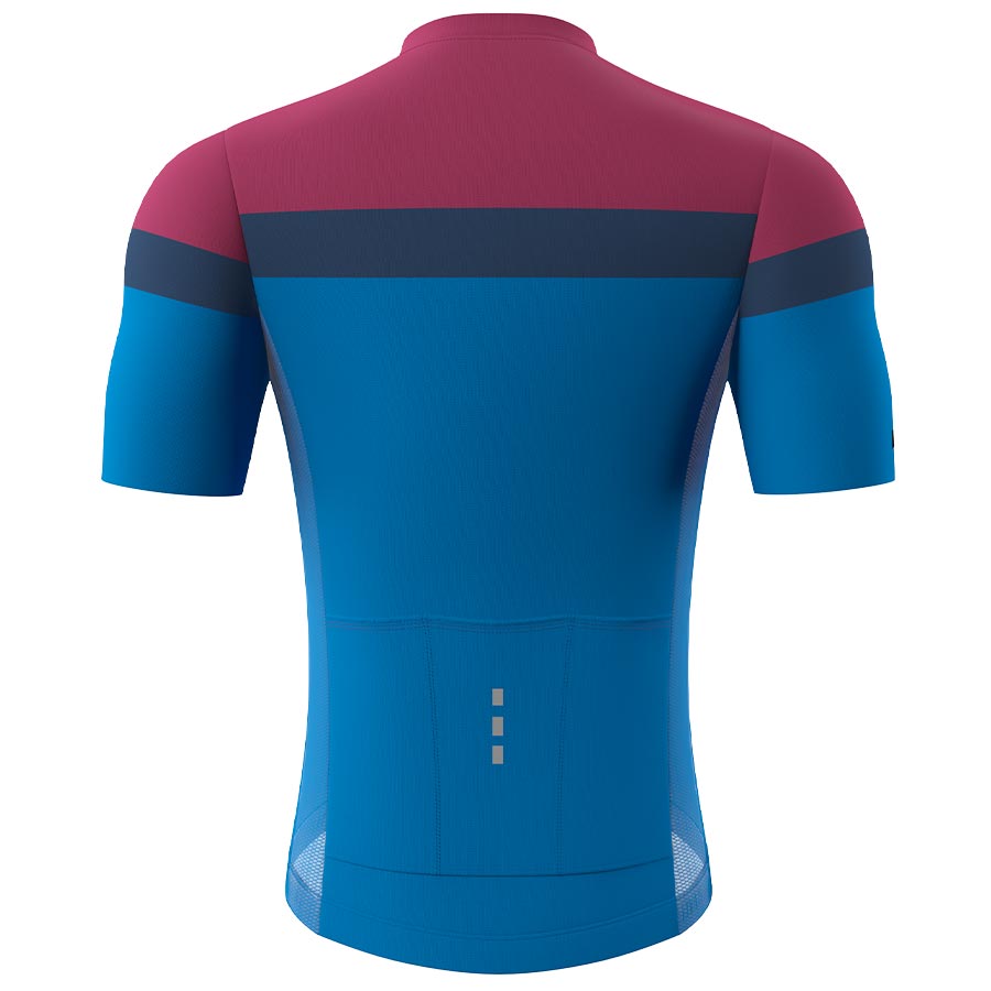 Souke Men's Pro Team Race Fit Cycling Jersey-CS1106-Red-Blue-back Souke, Soukesports, Cycling Jersey, Cycling Shorts, Bike shorts, Men's Cycling Shorts, Cycling Jersey-CS1106-Red-Blue