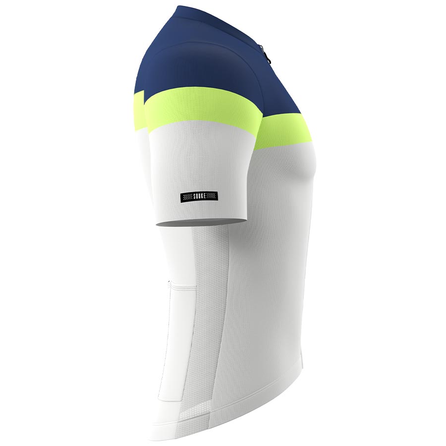 Souke Men's Pro Team Race Fit Cycling Jersey with 3 Rear Pockets-CS1106-Dark Blue-Grey Souke, Soukesports, Cycling Jersey, Cycling Shorts, Bike shorts, Men's Cycling Shorts, Cycling Jersey CS1106-Dark Blue-Grey