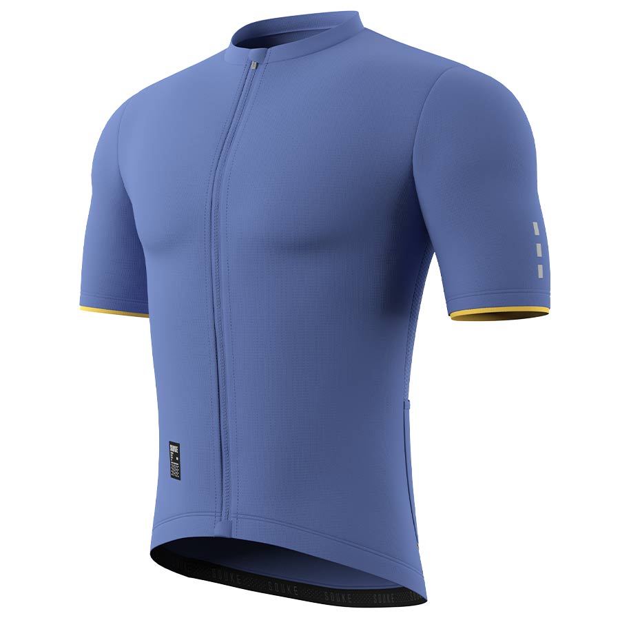 SOUKE, SOUKE SPORTS, BLUE, CS1105, MEN'S, CYCLING JERSEY PRO, SUMMER,Men's Cycling SSL Jersey, QUICK DRY, HIGH VISIABLE, Tie DYE PRO, with 3 Rear Pockets, TOP, BIKER SHORT, EXTREME COMFORT, HI RACE, PRO TEAM RACE, FIT SOLID.