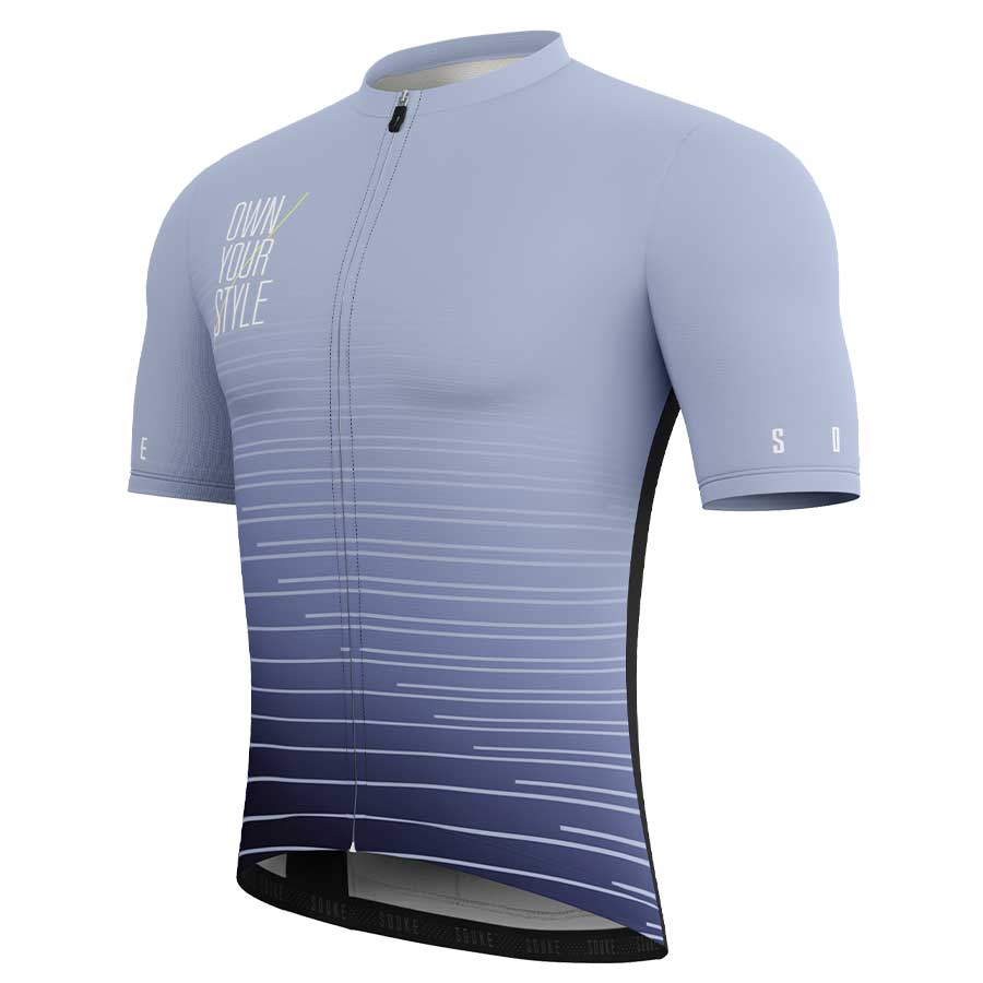 SOUKE, SOUKE SPORTS, GREY, CS1102, MEN'S, CYCLING JERSEY PRO, SUMMER,Men's Cycling SSL Jersey, QUICK DRY, with 3 Rear Pockets.