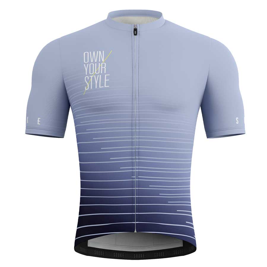 Souke Men's Quick Dry Cycling Short Sleeve Cycling Jersey with 3 Rear Pockets CS1102-Grey (4) SOUKE, SOUKE SPORTS, GREY, CS1102, MEN'S, CYCLING JERSEY PRO, SUMMER,Men's Cycling SSL Jersey, QUICK DRY, with 3 Rear Pockets.