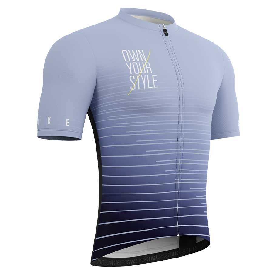 Souke Men's Quick Dry Cycling Short Sleeve Cycling Jersey with 3 Rear Pockets CS1102-Grey (5) SOUKE, SOUKE SPORTS, GREY, CS1102, MEN'S, CYCLING JERSEY PRO, SUMMER,Men's Cycling SSL Jersey, QUICK DRY, with 3 Rear Pockets.