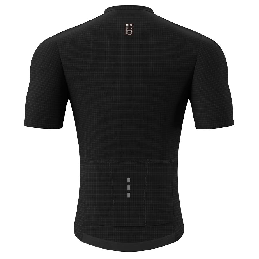 Souke Short Sleeve Cycling Jersey for Men - CS1101 - BLACK SOUKE, SOUKE SPORTS, BLACK, CS1101, MEN'S, CYCLING JERSEY PRO, SUMMER,Men's Cycling SSL Jersey, LIGHT WEIGHT, QUICK DRY, with 3 Rear Pockets.