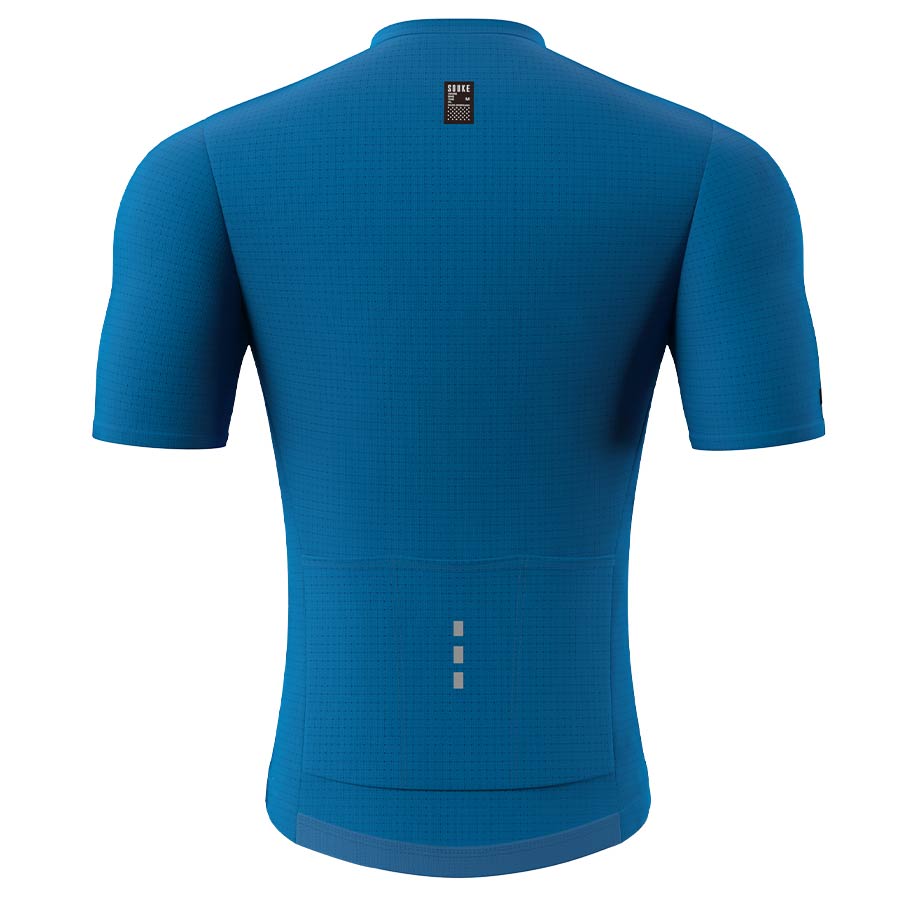 Souke Short Sleeve Cycling Jersey for Men - CS1101 - BLUE SOUKE, SOUKE SPORTS, BLUE, CS1101, MEN'S, CYCLING JERSEY PRO, SUMMER,Men's Cycling SSL Jersey, HIGH VISIABLE, QUICK DRY, with 3 Rear Pockets, HI RACE.