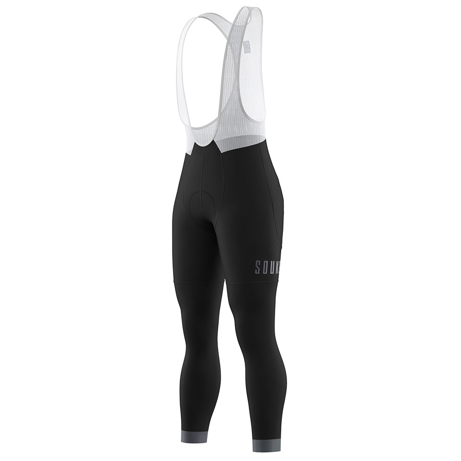 SOUKE, SOUKE SPORTS, BLACK, Men's, Race Cut Cycling Bib Legging, AUTUMN OR WINTER, BIB SHORTS.