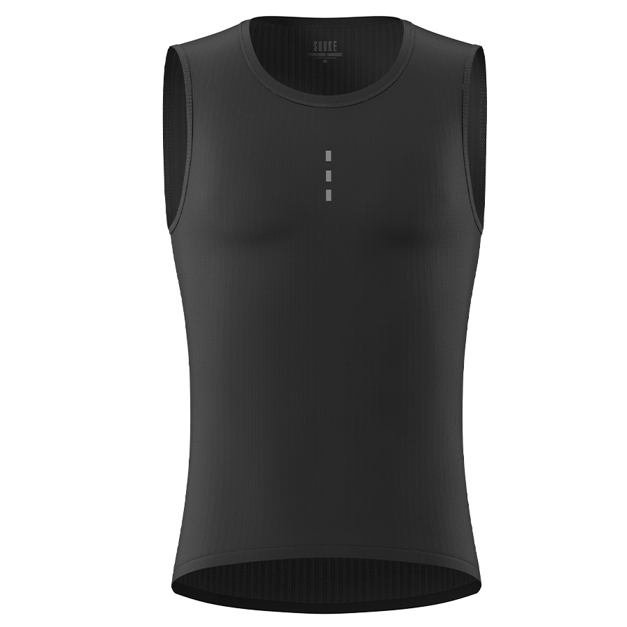 Souke Sports Men's Quick Dry Sleeveless Cycling Base Layer- CS1100 - Black (4) SOUKE, SOUKE SPORTS, BLACK, CS1100, Quick Dry, Sleeveless Cycling Base Layer, SUMMER, MEN'S