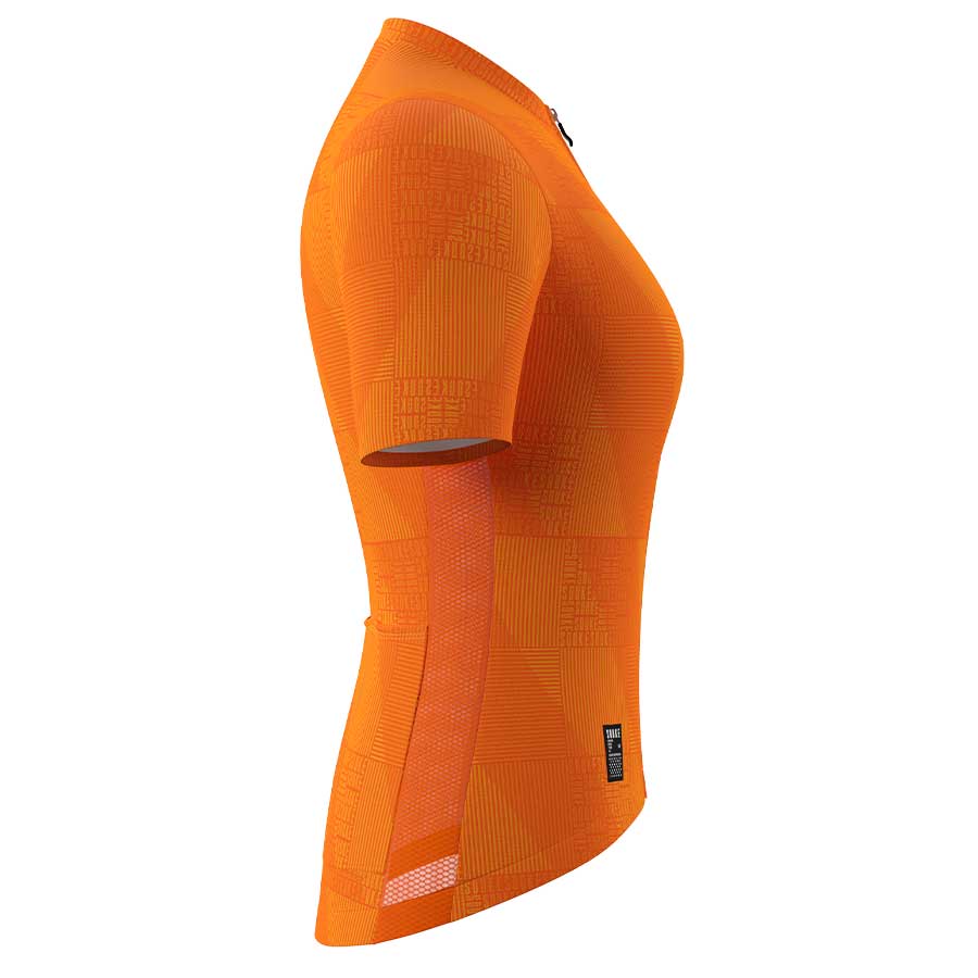 Souke Women's Hi Race Quick Dry Short Sleeve Cycling Jersey, Extreme Comfort, CS3103 - Orange (2) SOUKE, SOUKE SPORTS, ORANGE, CS3103, WOMEN'S, SUMMER, WOMEN'S Cycling SSL Jersey, QUICK DRY, with 3 Rear Pockets, TOP, BIKER SHORT, EXTREME COMFORT, HI RACE, CUT SHORT.