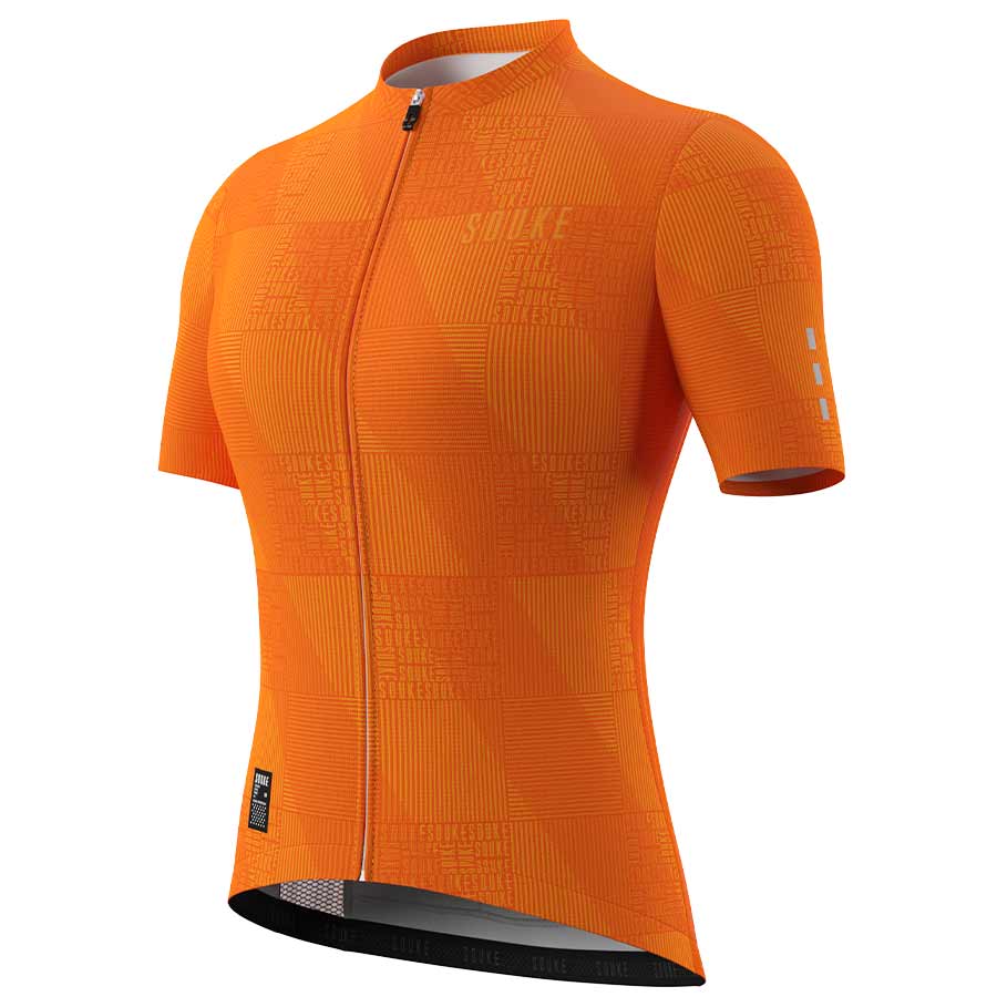 SOUKE, SOUKE SPORTS, ORANGE, CS3103, WOMEN'S, SUMMER, WOMEN'S Cycling SSL Jersey, QUICK DRY, with 3 Rear Pockets, TOP, BIKER SHORT, EXTREME COMFORT, HI RACE, CUT SHORT.