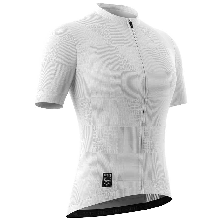 Souke Women's Hi Race Quick Dry Short Sleeve Cycling Jersey, Extreme Comfort, CS3103 - White (5) SOUKE, SOUKE SPORTS, WHITE, CS3103, WOMEN'S, SUMMER, WOMEN'S Cycling SSL Jersey, QUICK DRY, with 3 Rear Pockets, TOP, BIKER SHORT, EXTREME COMFORT, HI RACE.