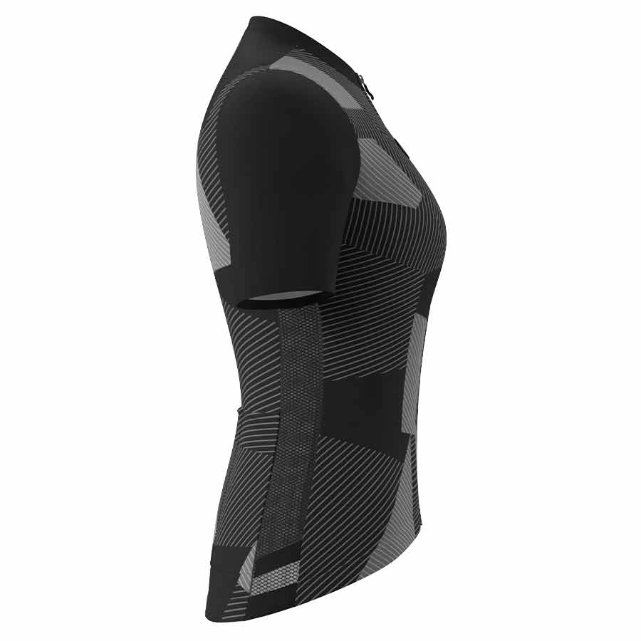 Souke Women's Race Cut Short Sleeve Cycling Jersey, Extreme Comfort, CS3107 - Black (2) SOUKE, SOUKE SPORTS, BLACK, CS3107, WOMEN'S, SUMMER, WOMEN'S Cycling SSL Jersey, QUICK DRY, with 3 Rear Pockets, TOP, BIKER SHORT, EXTREME COMFORT, HI RACE, CUT SHORT.