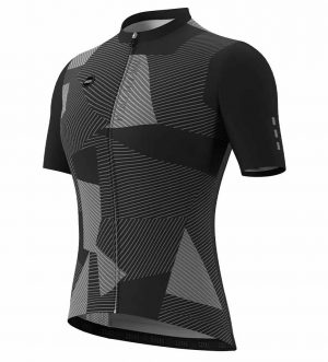 Souke Women's Race Cut Short Sleeve Cycling Jersey, Extreme Comfort, CS3107 - Black