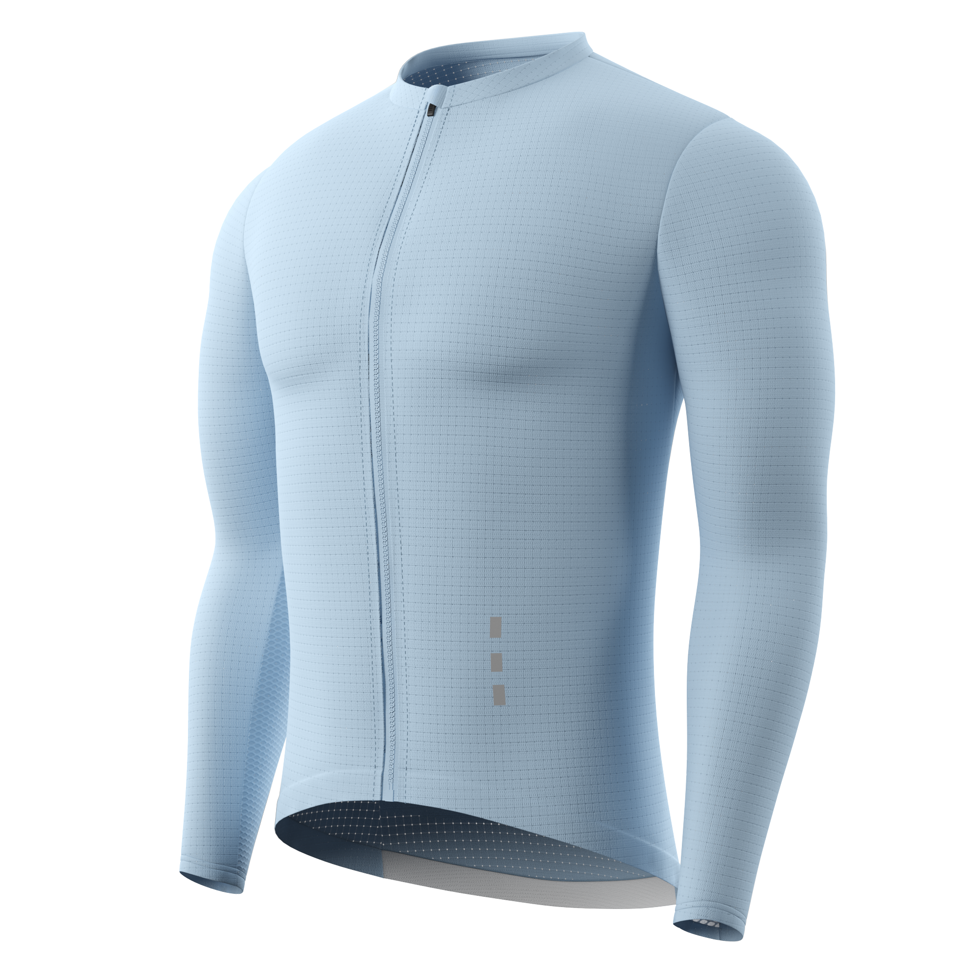 Souke Men's Long Sleeve Cycling Jersey with 3 Rear Pockets, Quick Dry and Light Weight, zip pocket added - CL1201 - Grey (2) Souke, Soukesports, Cycling Jersey, Race Cut and Light Weight, Men's Long Sleeve Cycling Jersey, Cycling Jersey-CL1201 - Grey. Autumn or Winter, Quick dry
