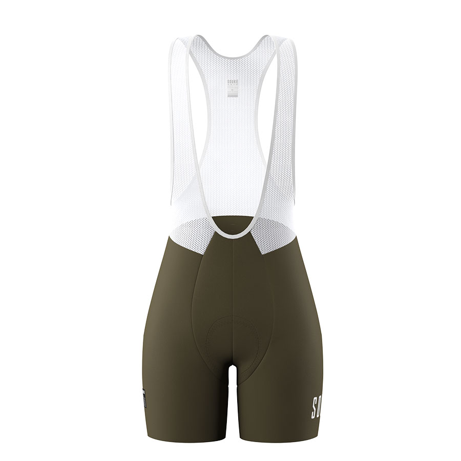 SOUKE BS1502 Women's bib shorts green 1